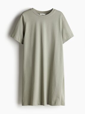 H&M MAMA Olive Green Maternity T-Shirt Dress